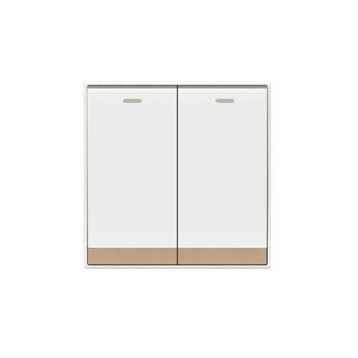 HEE Lotus XL 2 Gang 1 Way Switch
