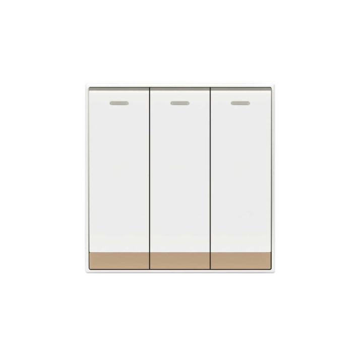 HEE Lotus XL 3 Gang 1 Way Switch