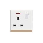 HEE Lotus XL 13A 3Pin Flat Socket with Switch