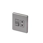 HEE Magnolia Gray 2 pin Socket with Switch