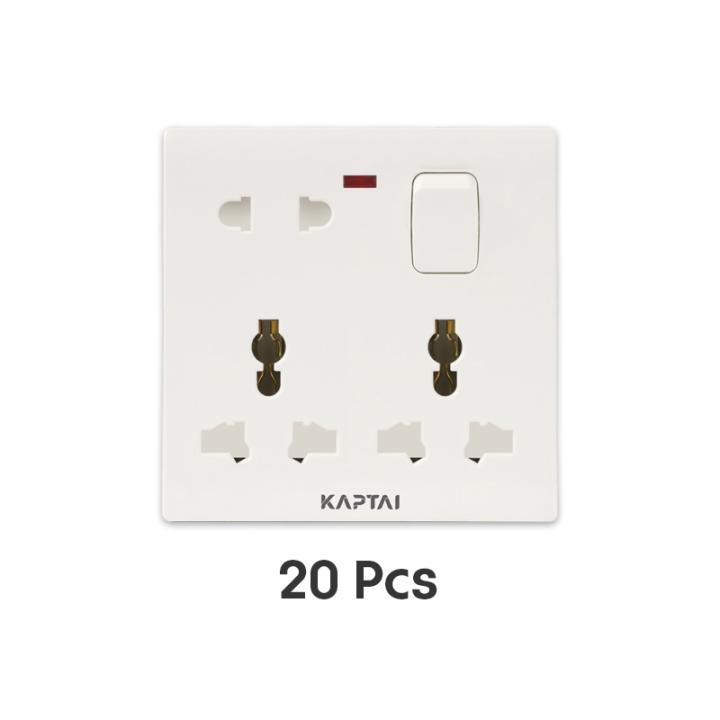 KAPTAI 8 Pin Multi Socket - 2U (20 Pcs)