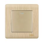 HEE Rose Gold 1 Gang 1 Way Switch