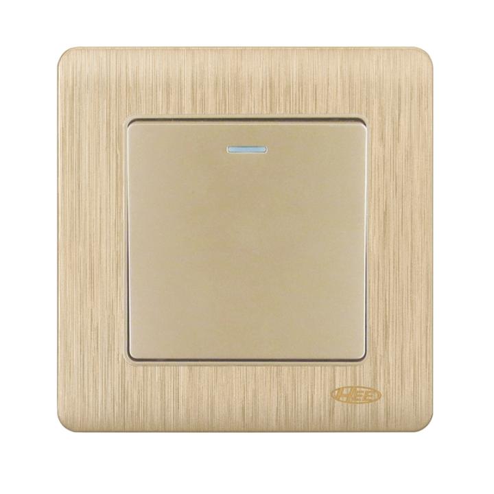 HEE Rose Gold 1 Gang 1 Way Switch