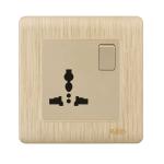 HEE Rose Gold 13A 3 Pin Multi Socket with Switch