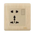 HEE Rose Gold 13A 5 Pin Multi Socket with Switch