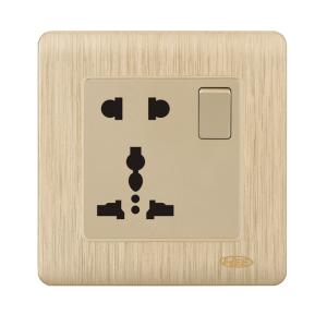 HEE Rose Gold 13A 5 Pin Multi Socket with Switch