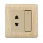 HEE Rose Gold 2 pin Socket with Switch