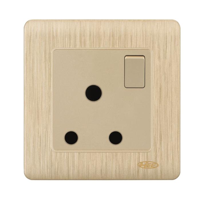 HEE Rose Gold 15A Round Switched Socket