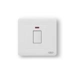 HEE Rose White 20A DP Switch