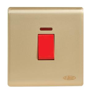 HEE Elegant Gold 20A DP Switch Outlet